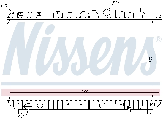 Radiador 61633 Nissens