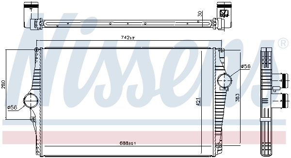 Intercooler 96601 Nissens
