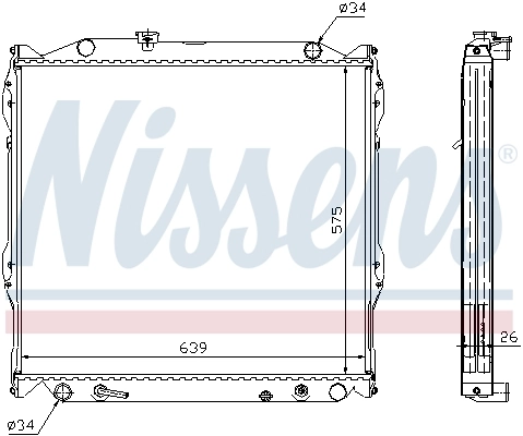 647551 Nissens Refrigeración del motor