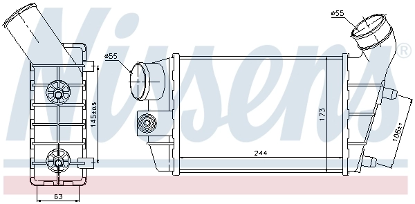Intercooler 96698 Nissens