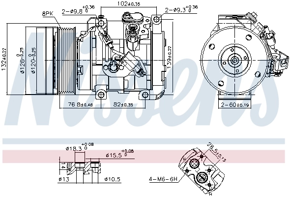 890870 Nissens Compresor climatizador