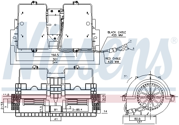 Ventilador interior Nissens 87140