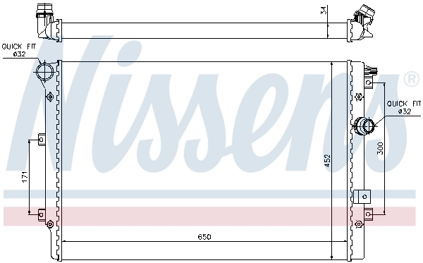 65015 Nissens Refrigeración del motor