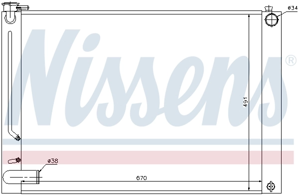 Radiador 64660 Nissens