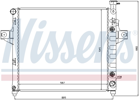 61010 Nissens Refrigeración del motor