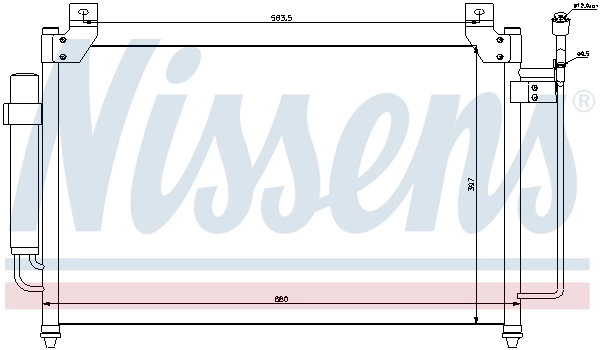 Aire acondicionado capacitor Nissens 940049 precio, desde 90,50 EUR