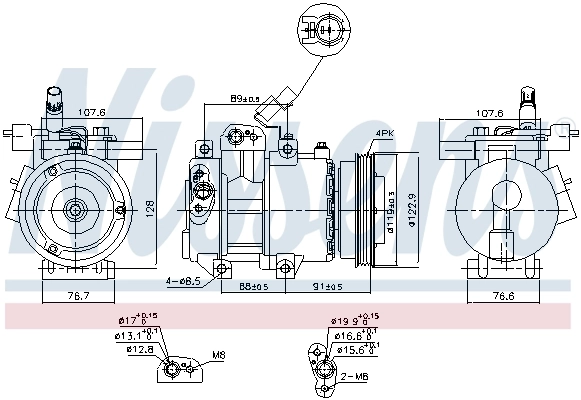 89279 Nissens Compresor climatizador