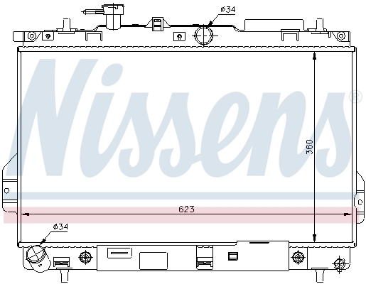 Radiador 67480 Nissens