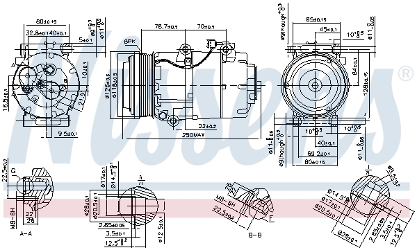 Compresor de ac Nissens 890090