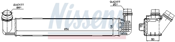 Intercooler 96546 Nissens