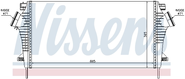 Intercooler 96554 Nissens