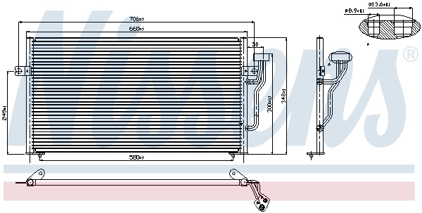 94433 Nissens Radiador de aire acondicionado