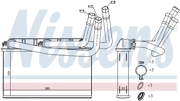 Calefactor Nissens 70531