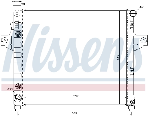 61009 Nissens Refrigeración del motor
