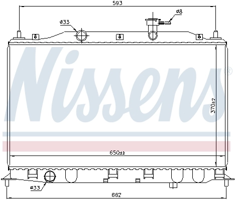 Radiador 67509 Nissens