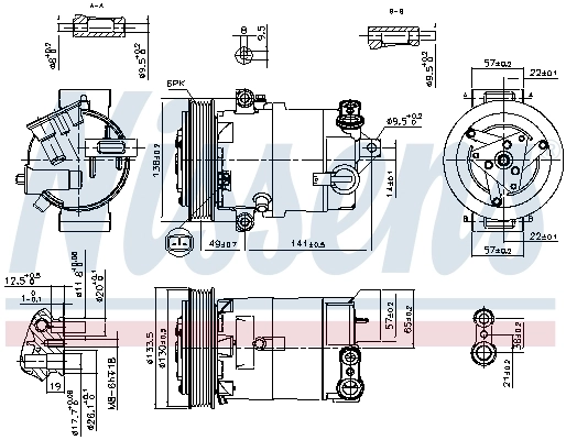 Compresor de ac Nissens 890057