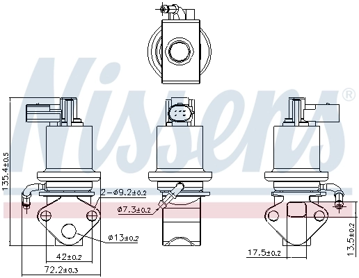 98158 Nissens Válvula EGR