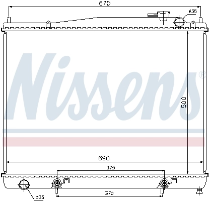 Radiador 68715 Nissens
