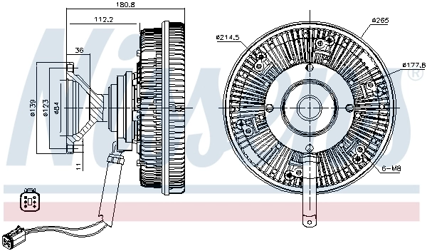 Embrague del ventilador Nissens 86185