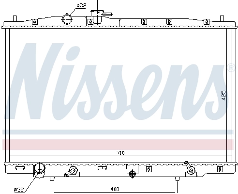Radiador 681393 Nissens