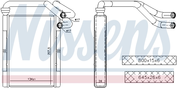 Calefactor Nissens 707093