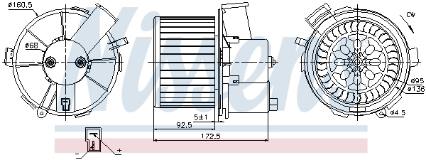 Ventilador interior Nissens 87092