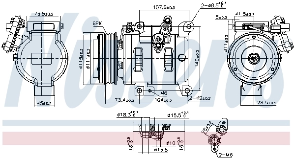 890614 Nissens Compresor climatizador