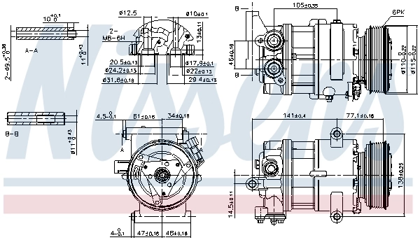 89590 Nissens Compresor climatizador