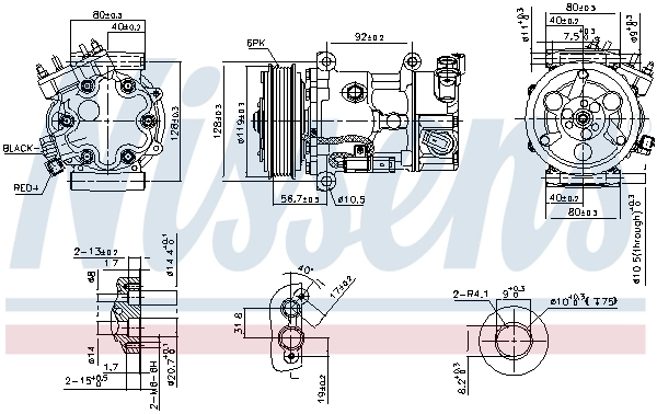 89067 Nissens Compresor climatizador