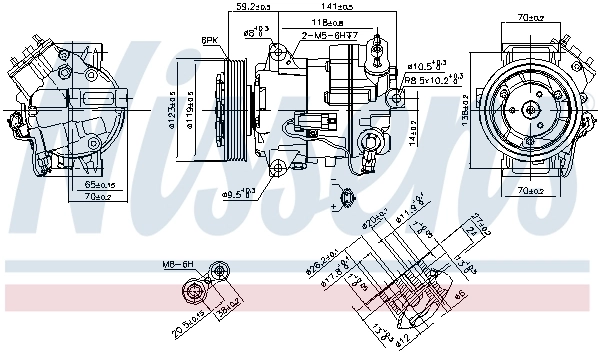 Compresor de ac Nissens 890264