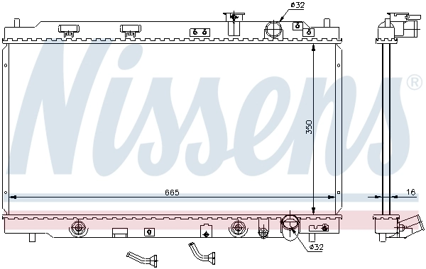 Radiador 640941 Nissens