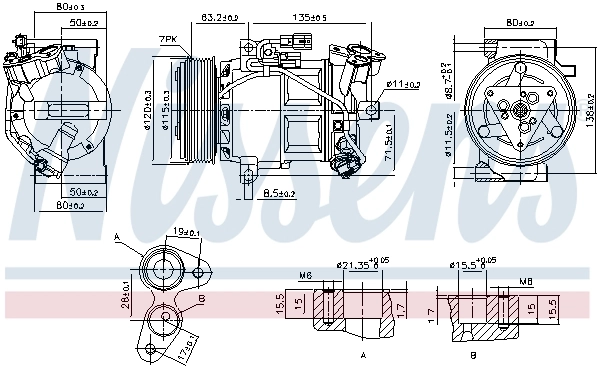 890653 Nissens Compresor climatizador