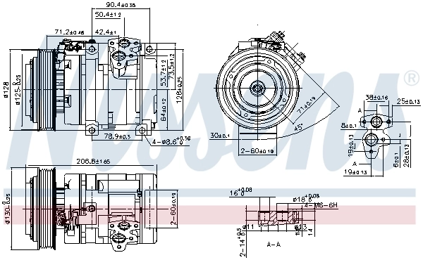 890371 Nissens Compresor climatizador