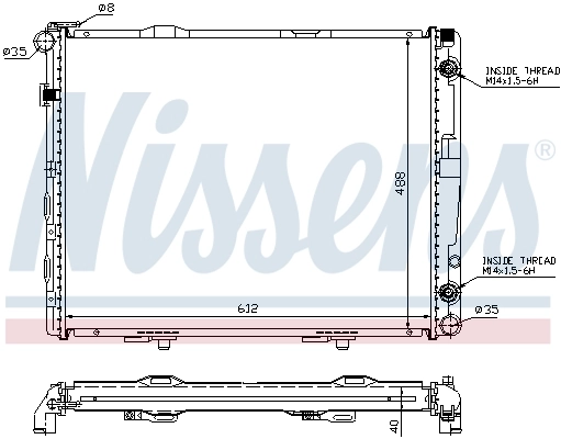 62679A Nissens Refrigeración del motor