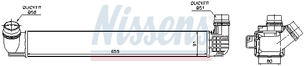 Intercooler 96545 Nissens