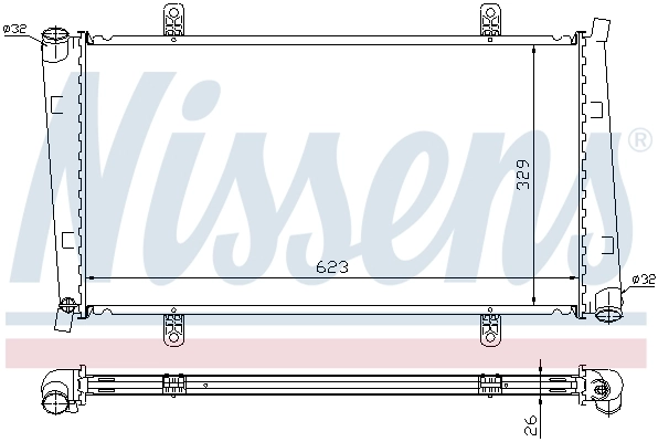 Radiador 65560A Nissens