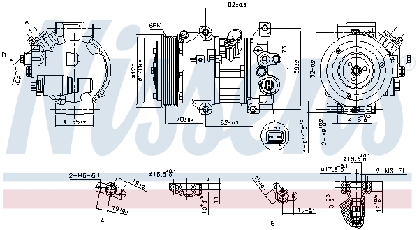 Compresor de aire acondicionado Toyota Corolla E18