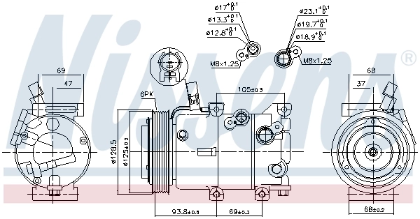 890237 Nissens Compresor climatizador
