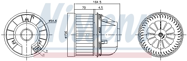 Ventilador interior Nissens 87818