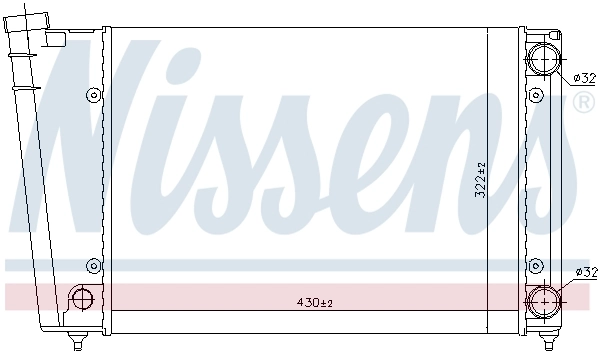 Radiador 65090 Nissens