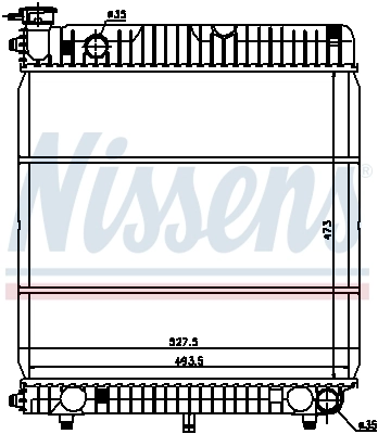 Radiador 62635 Nissens