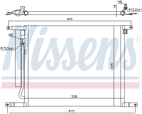 940335 Nissens Radiador de aire acondicionado