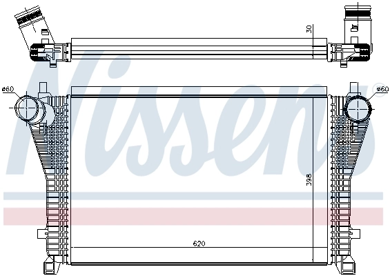 Intercooler 96494 Nissens