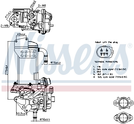 Enfriador de recirculación de gases de escape EGR Nissens 98325 precio, desde 158,40 EUR