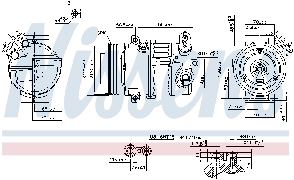 89497 Nissens Compresor climatizador