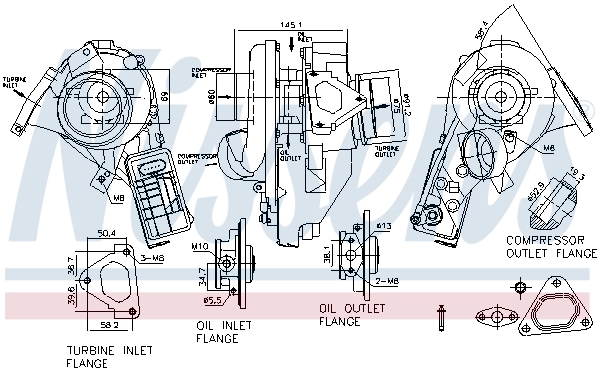 93343 Nissens Turbo para motor