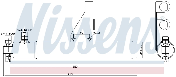 Filtro deshidratador 95606 Nissens