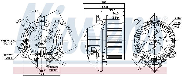Ventilador interior Nissens 87130