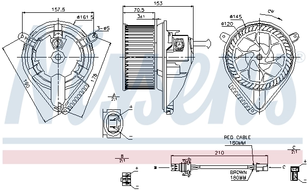 Ventilador interior Nissens 87039