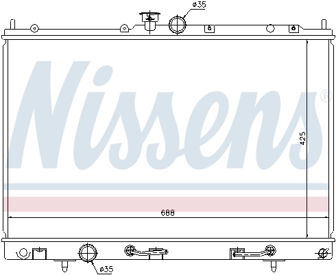 Radiador 62893 Nissens